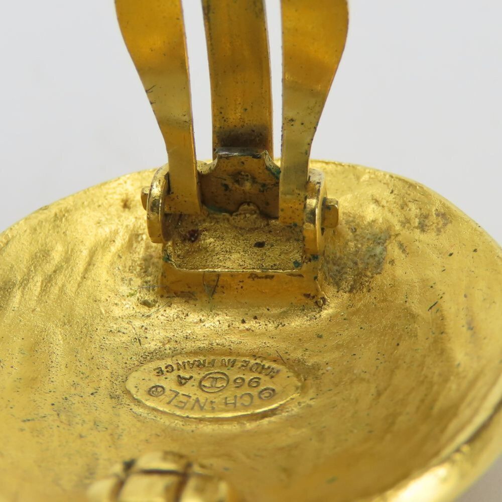 CHANEL Gold Logo Earrings - Picture 9 of 11